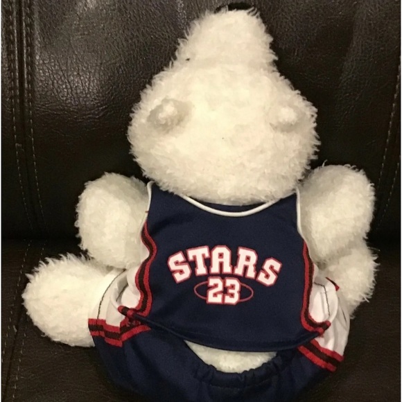 Ganz Webkins: Polar Bear HM116 Soft Plush With Basketball Shirt and Shorts - Picture 2 of 6